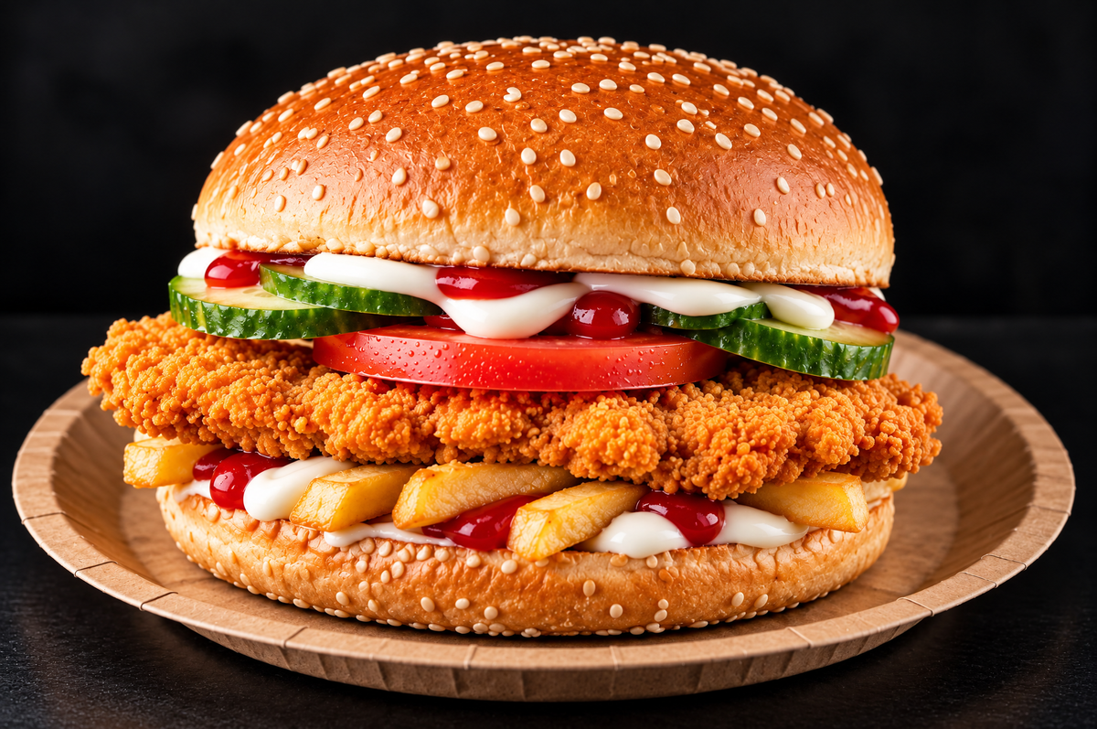Hamburger Snitel Pui