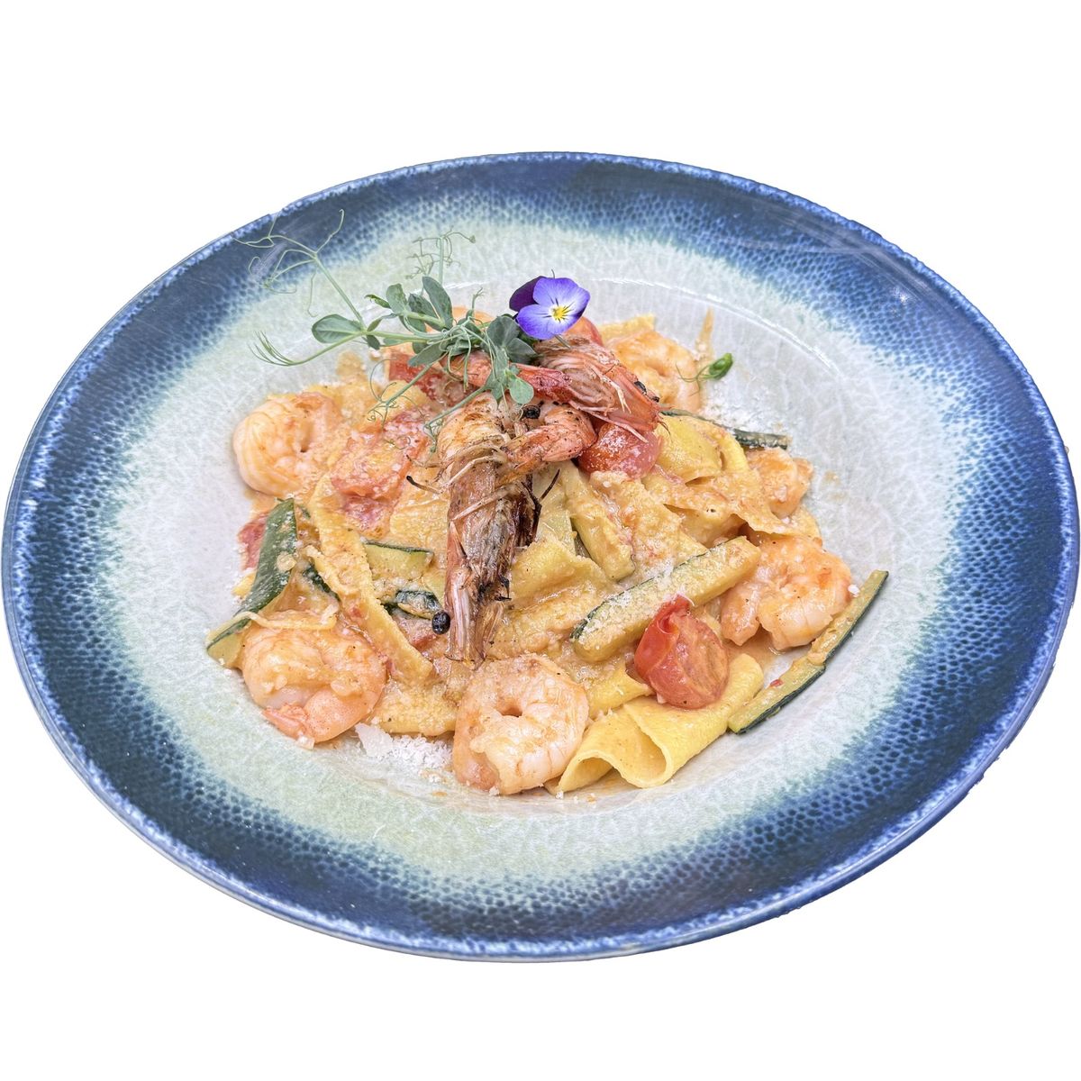 Papardelle Zucchini e Gamberetti