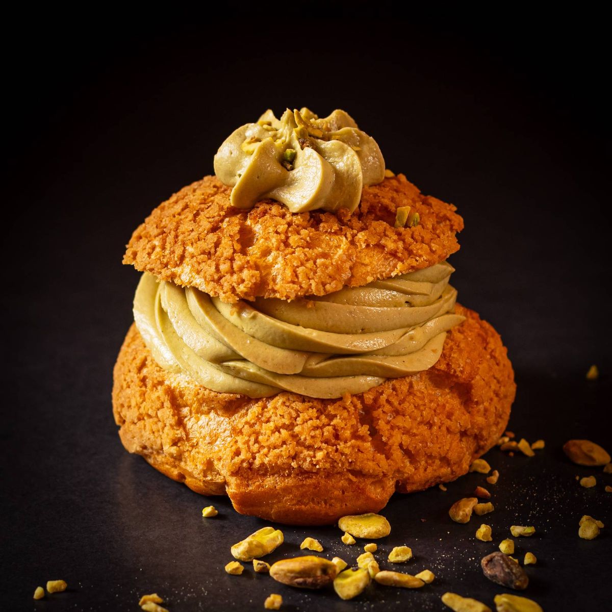 Choux au Craqueline Fistic 