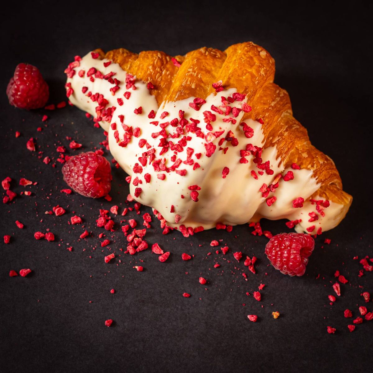 Croissant Vanilie si Zmeura