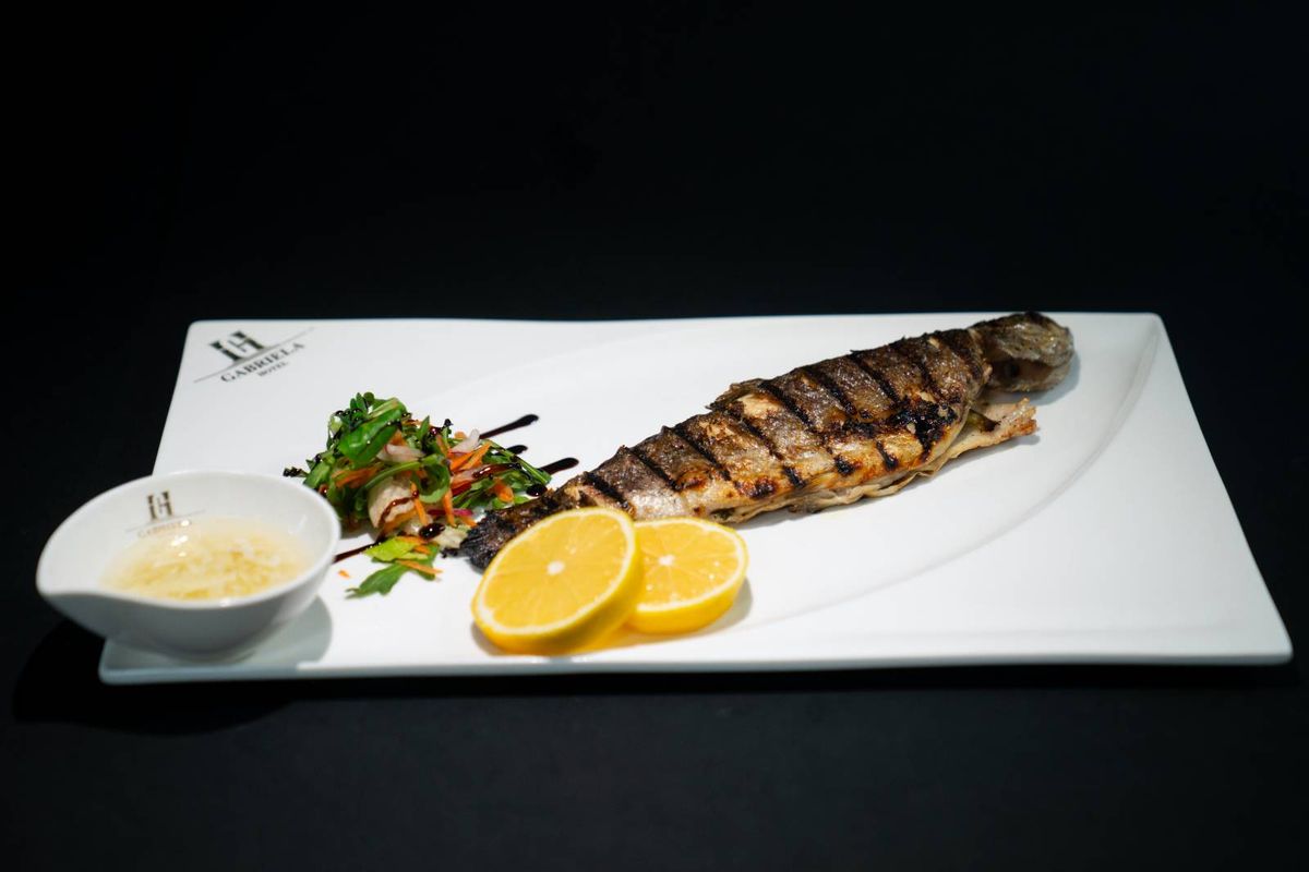 Păstrav la Gratar cu Usturoi / 1 Buc