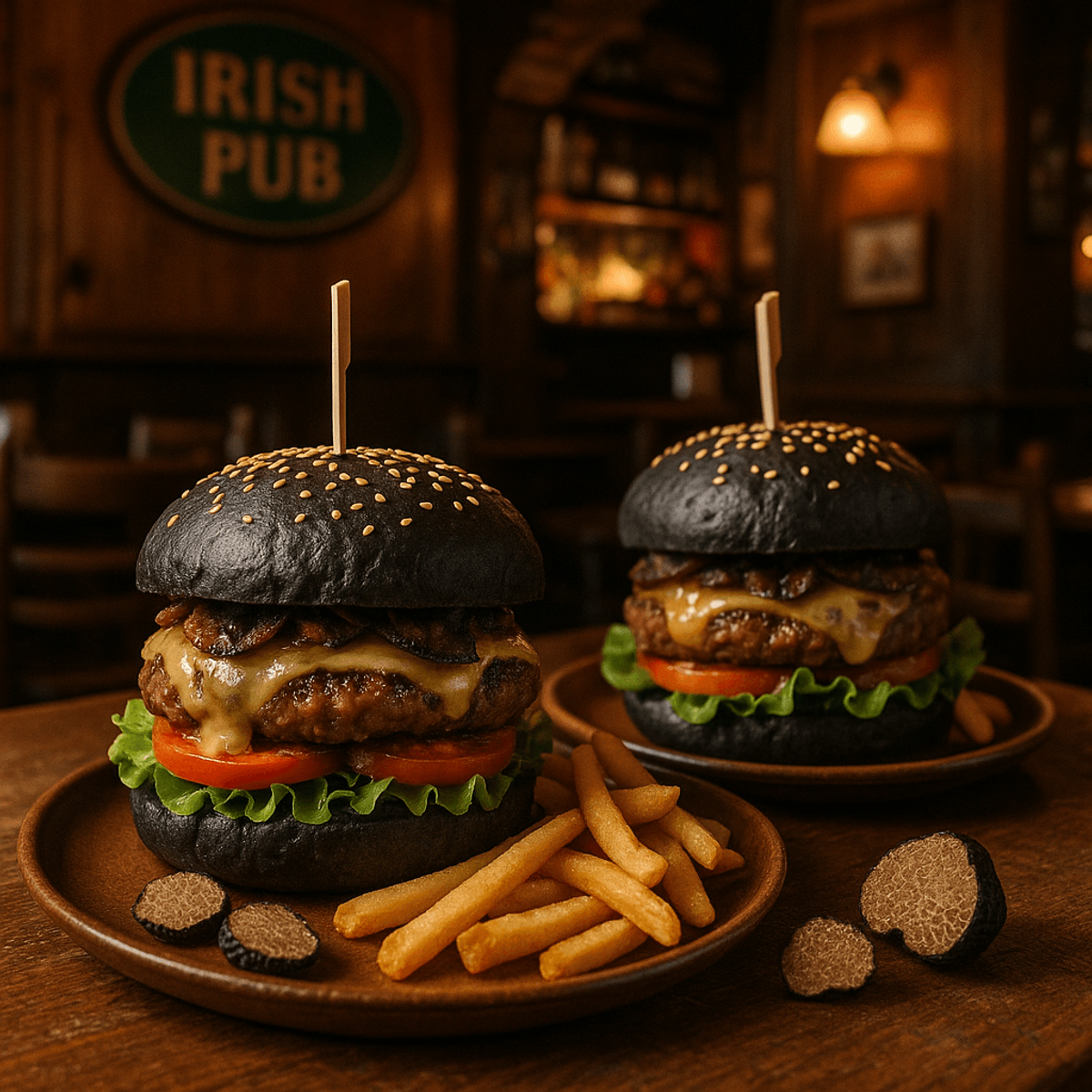 2 X Burger Bizon & Cartofi