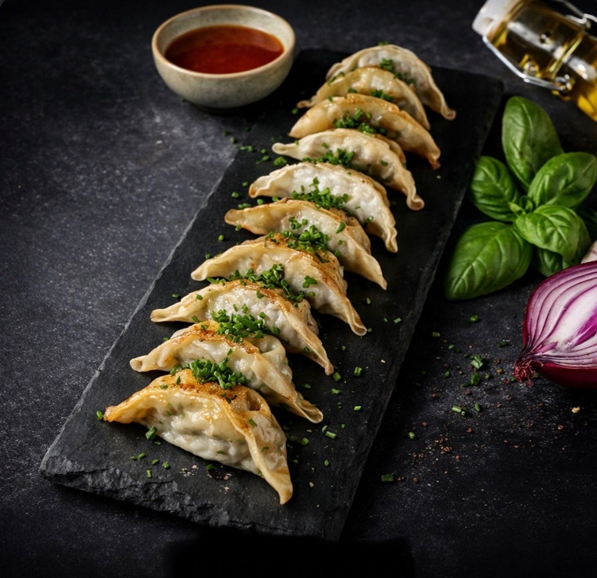 Gyoza De Vită Cu Sos Soia