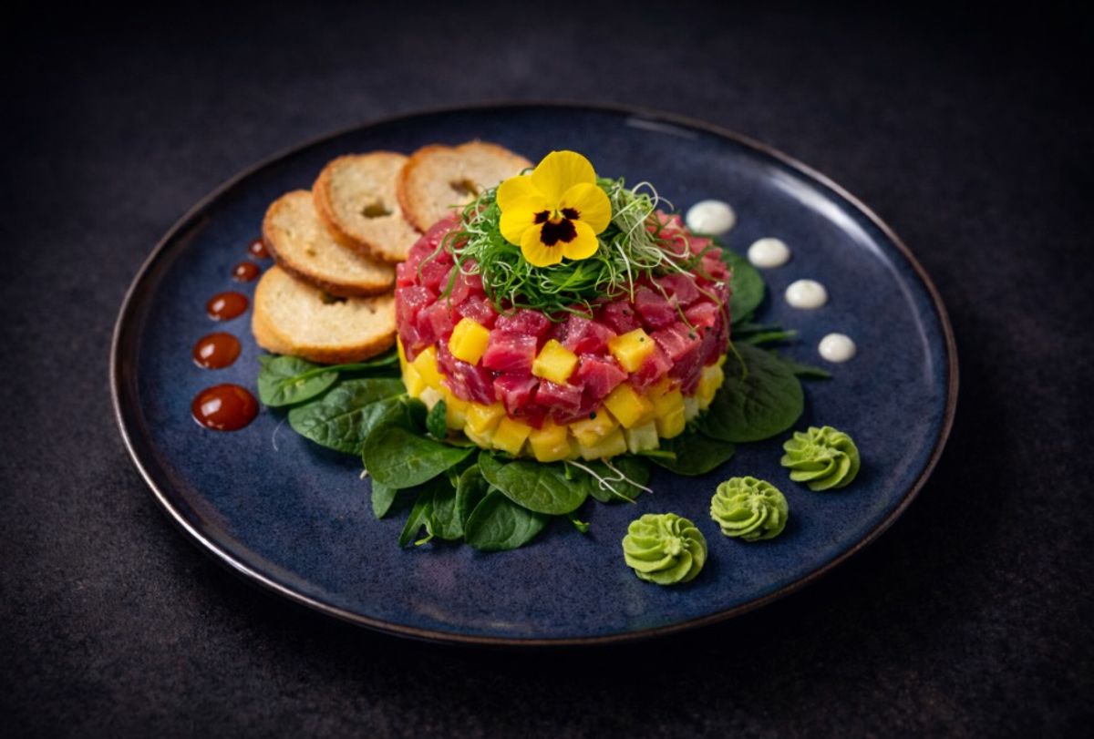 Tuna Tar-Tar with Pineapple