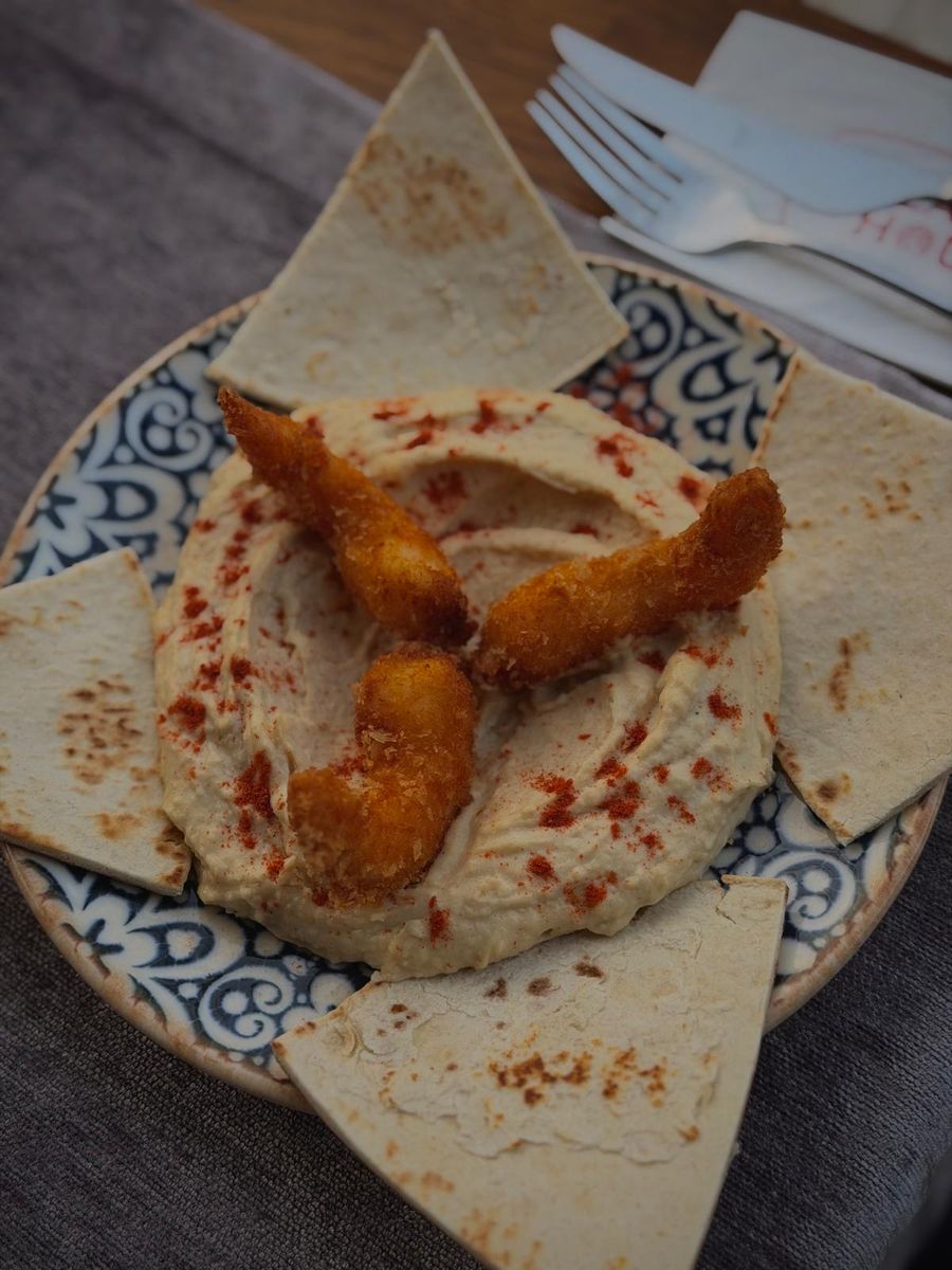 Hummus cu Creveti