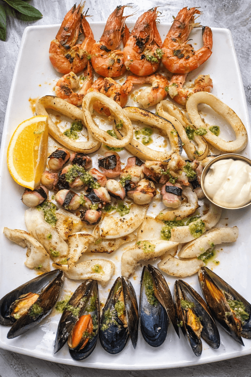 Mix Fructe de Mare la Grill 