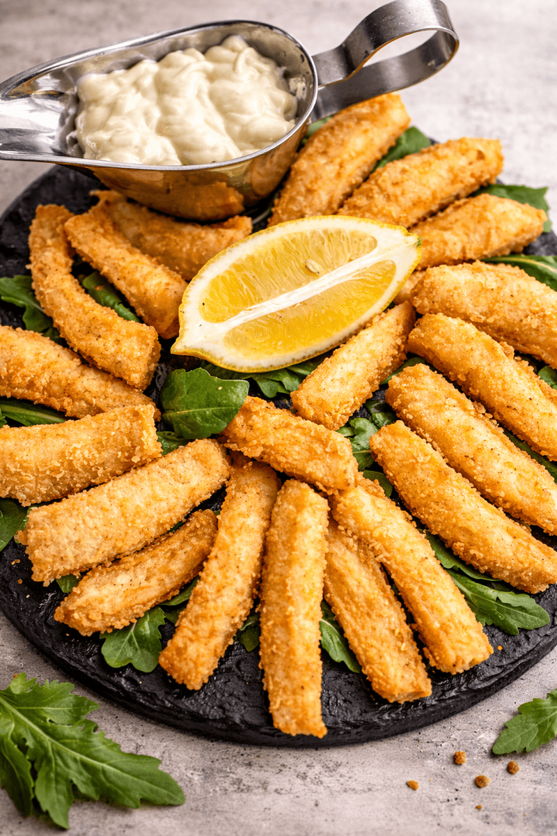 Lamele de Calamar prăjite 