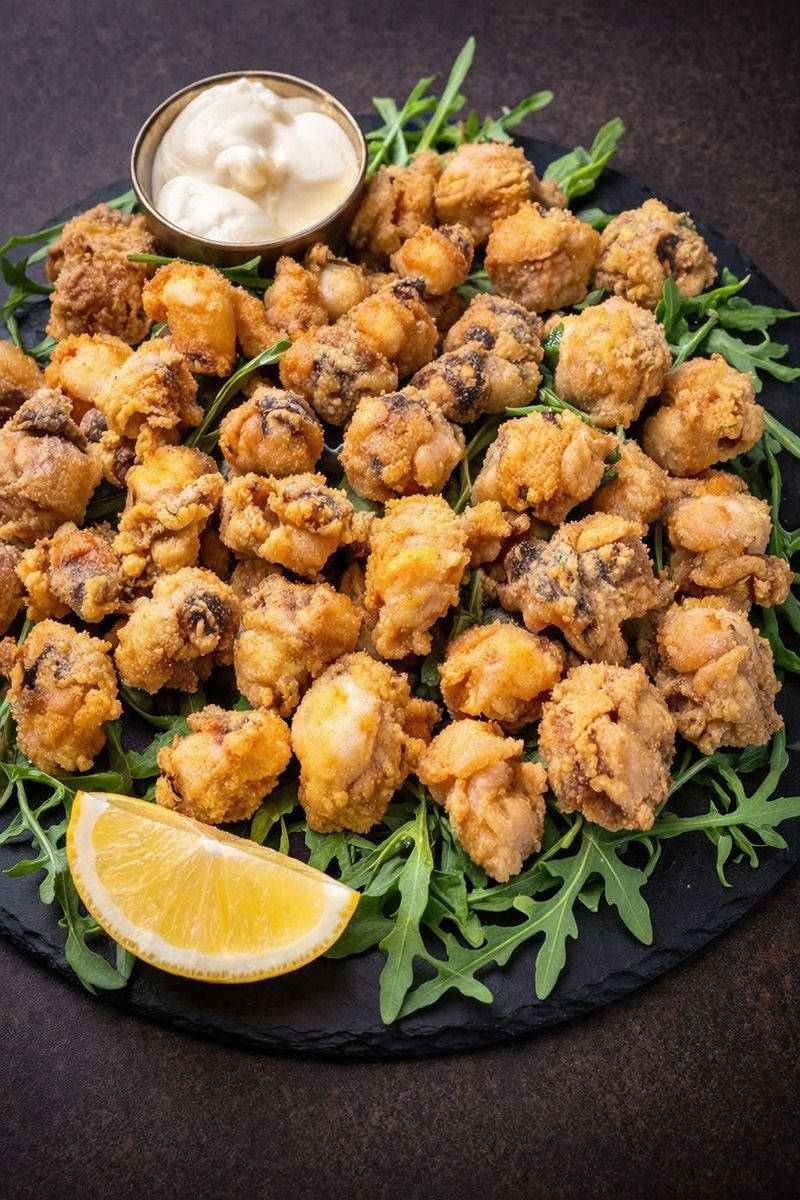 Tentacule de Calamar Prăjite