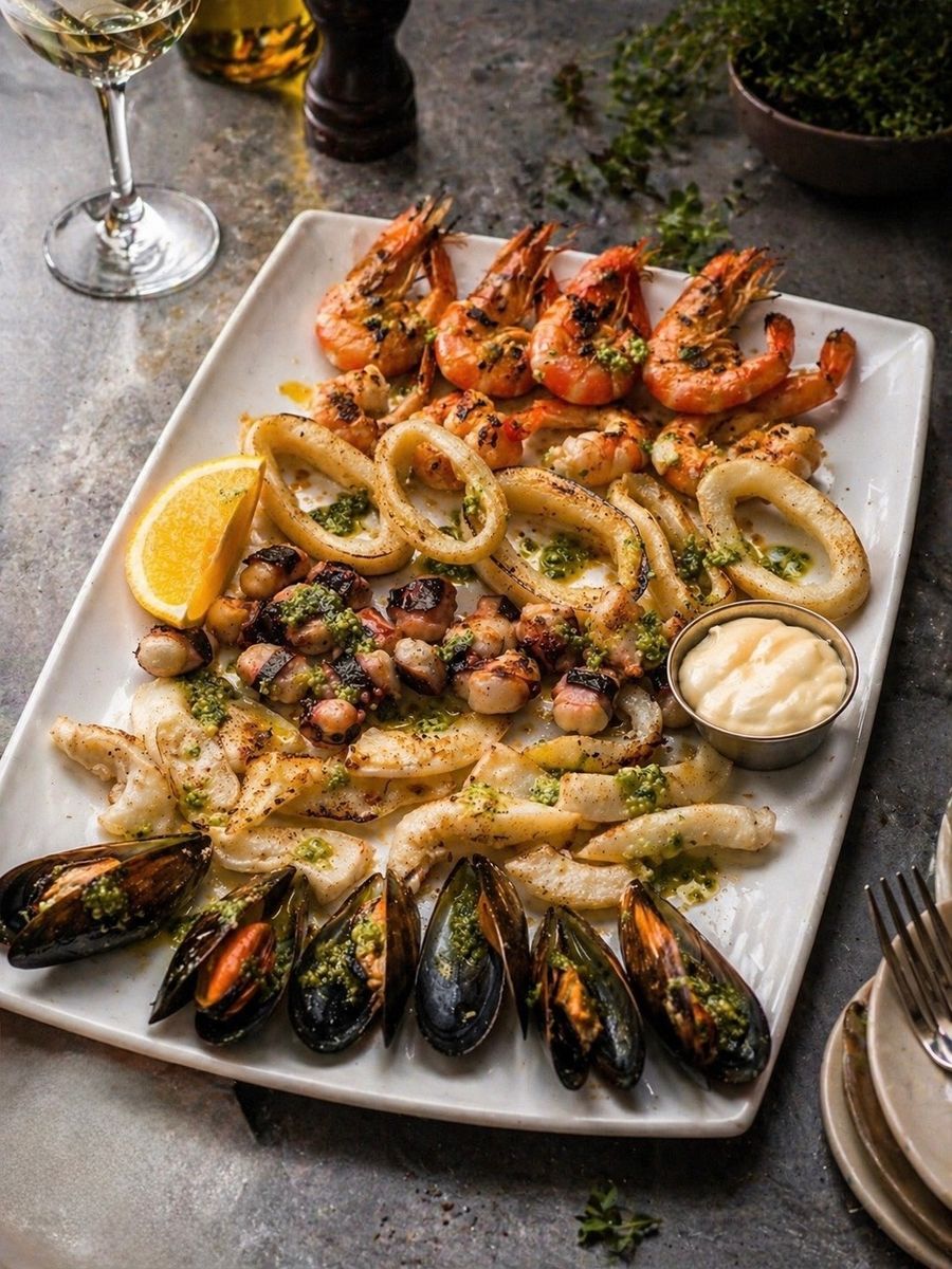 Mix Fructe de Mare la Grill 
