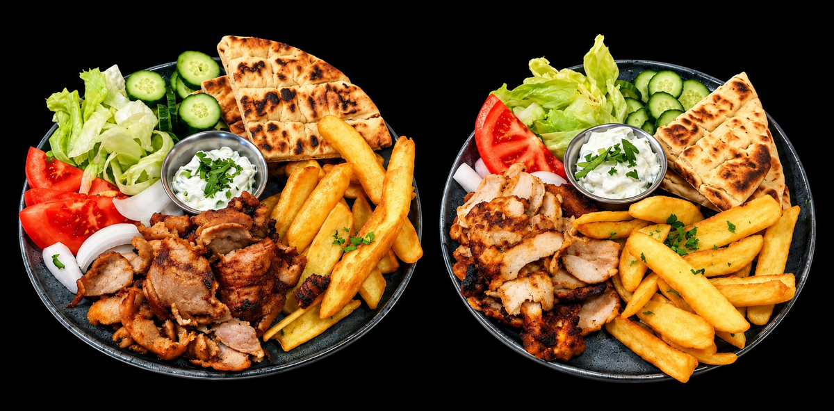 Gyros de Pui Sau Porc