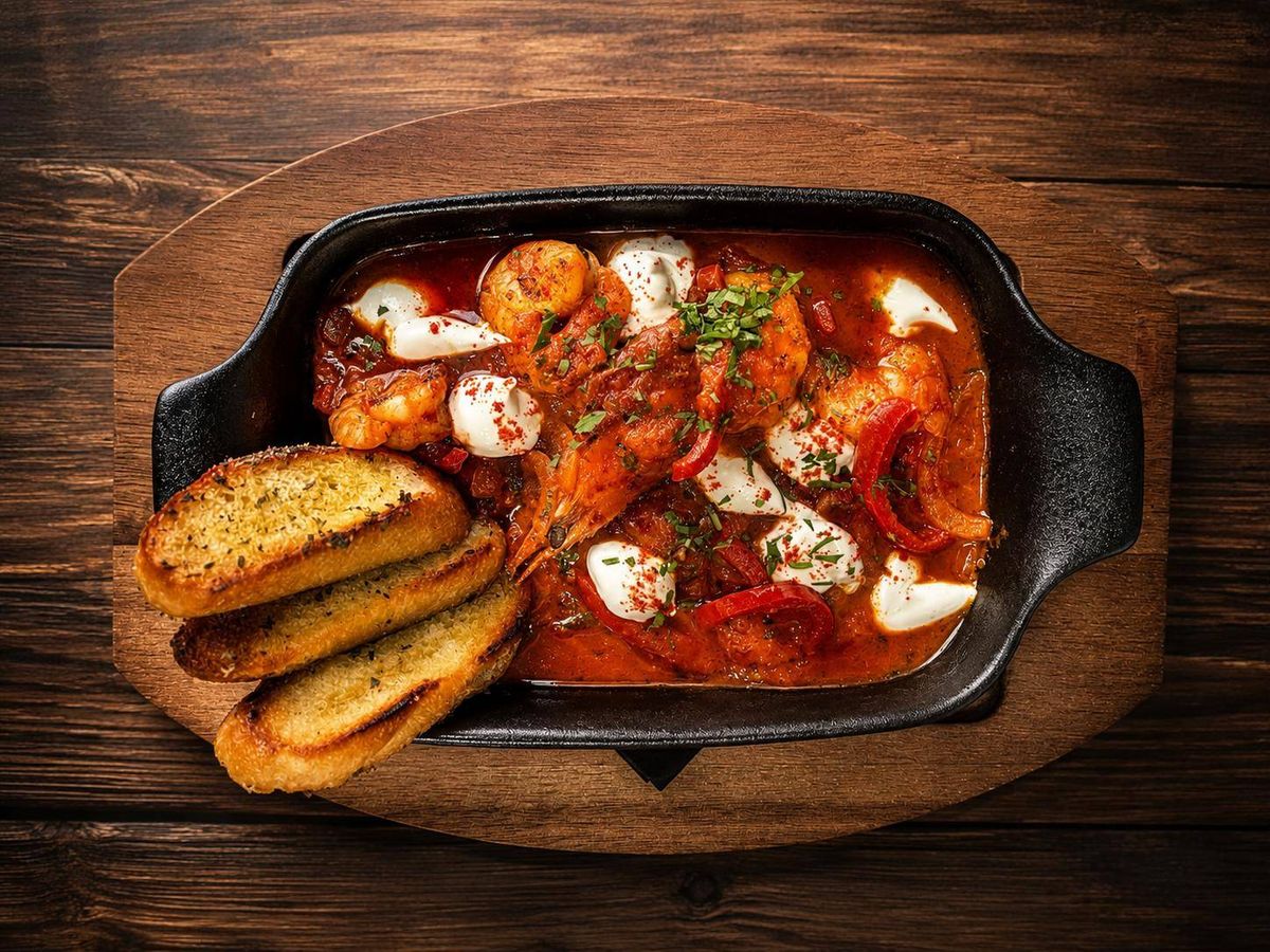 Shrimp Saganaki