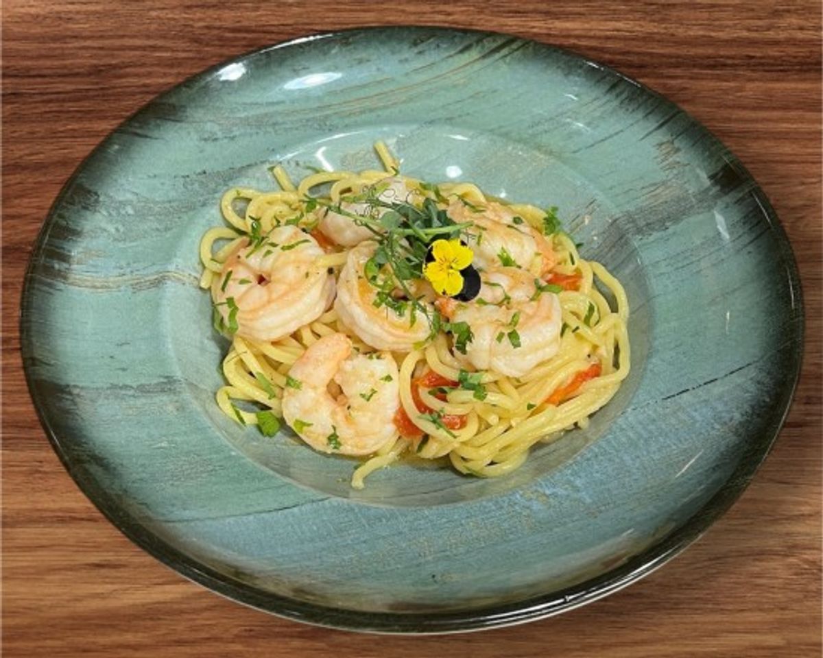 Spaghetti Aglio e Olio cu Creveti 370g
