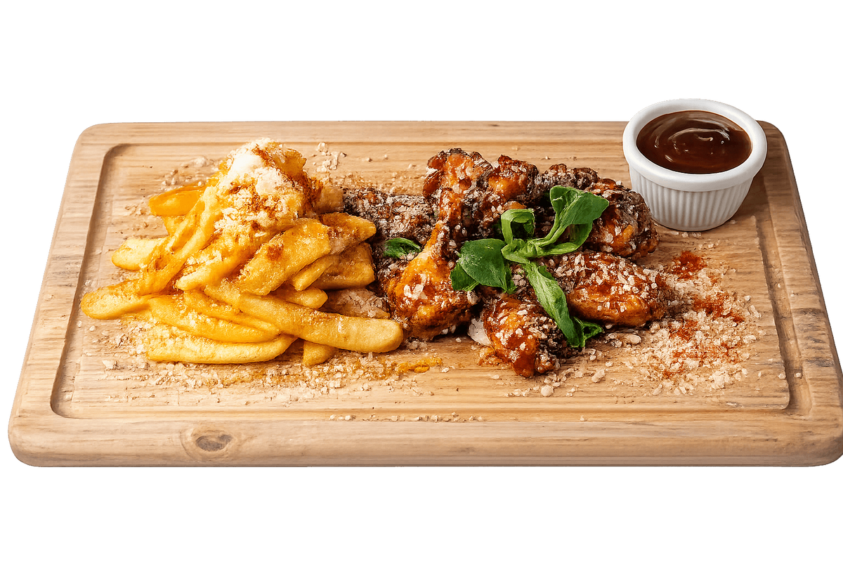 Chicken Wings and Bbq Sauce