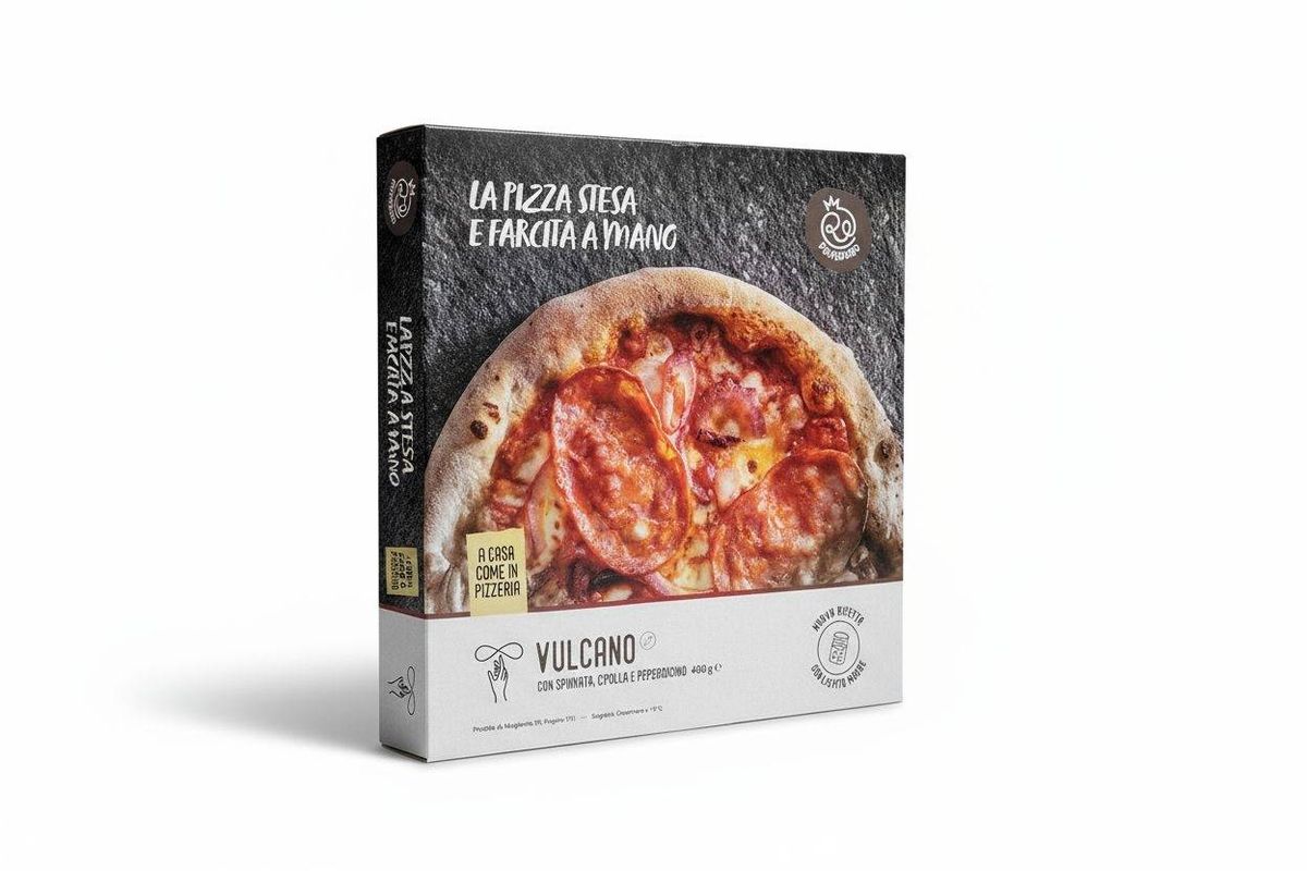 Pizza Hand Made Italia, Precoapta, cu Salam