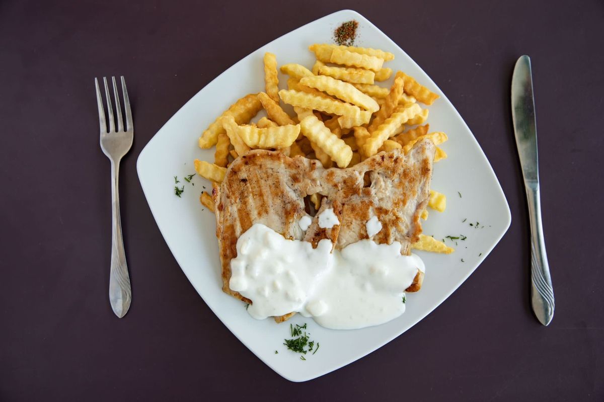 Piept de Pui cu Sos Gorgonzola