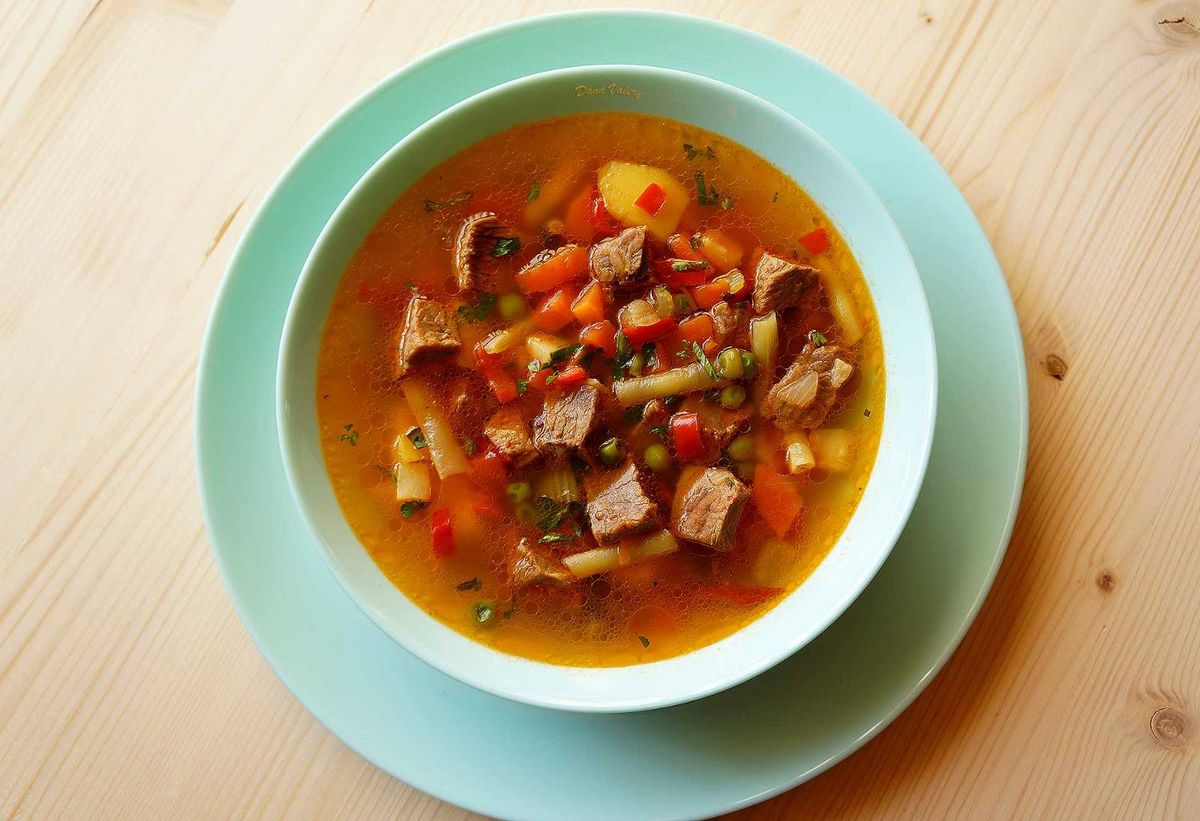 Ciorba Taraneasca de Vacuta cu Legume