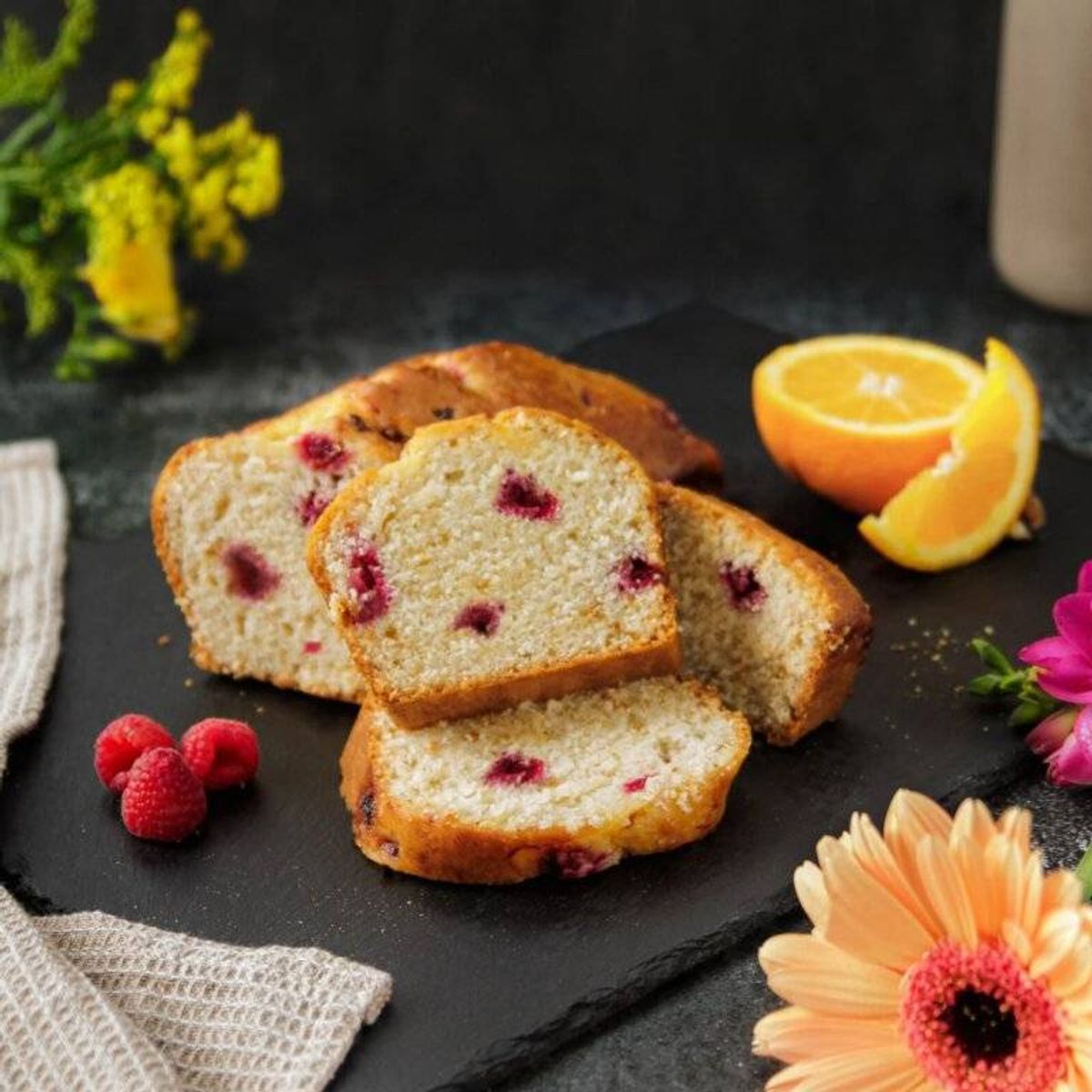 Orange Raspberry Cake 