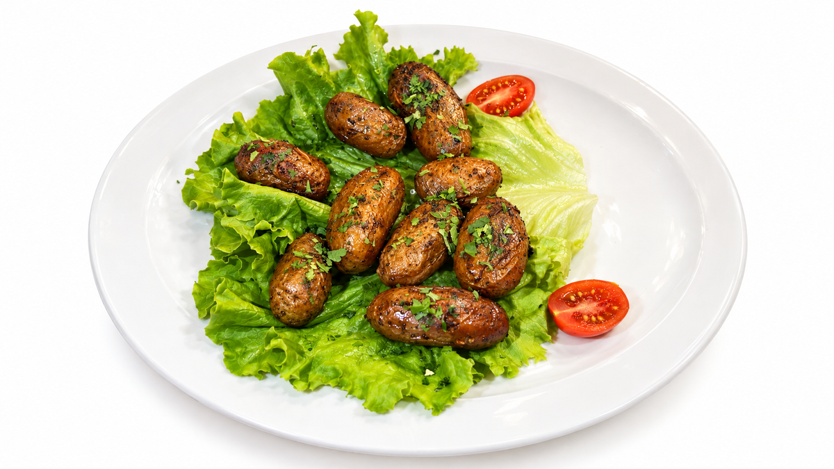 Cartofi la Grill cu Unt, Usor Picanti /grill Potatoes, with Butter, Spicy