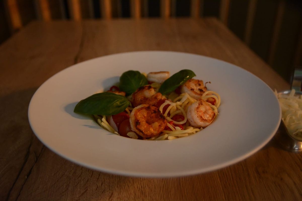 Tagliatelle cu Creveți 