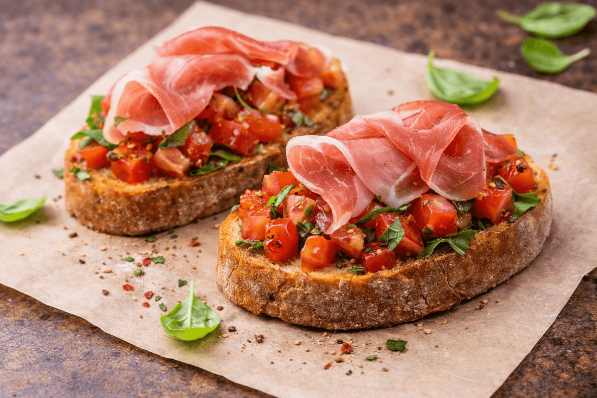 Bruschete cu Prosciuto Crudo 