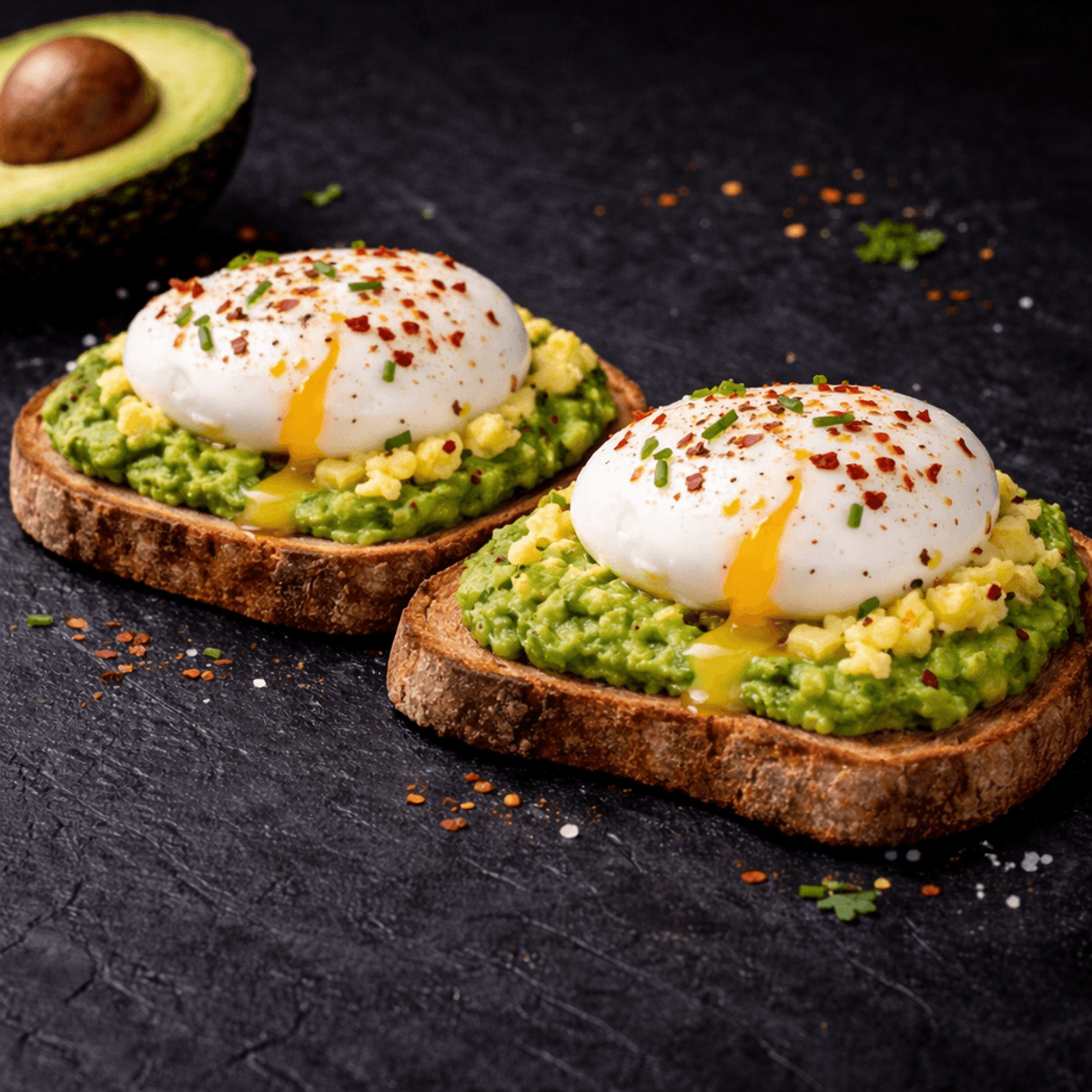 Toast cu Avocado și Ou Poșat