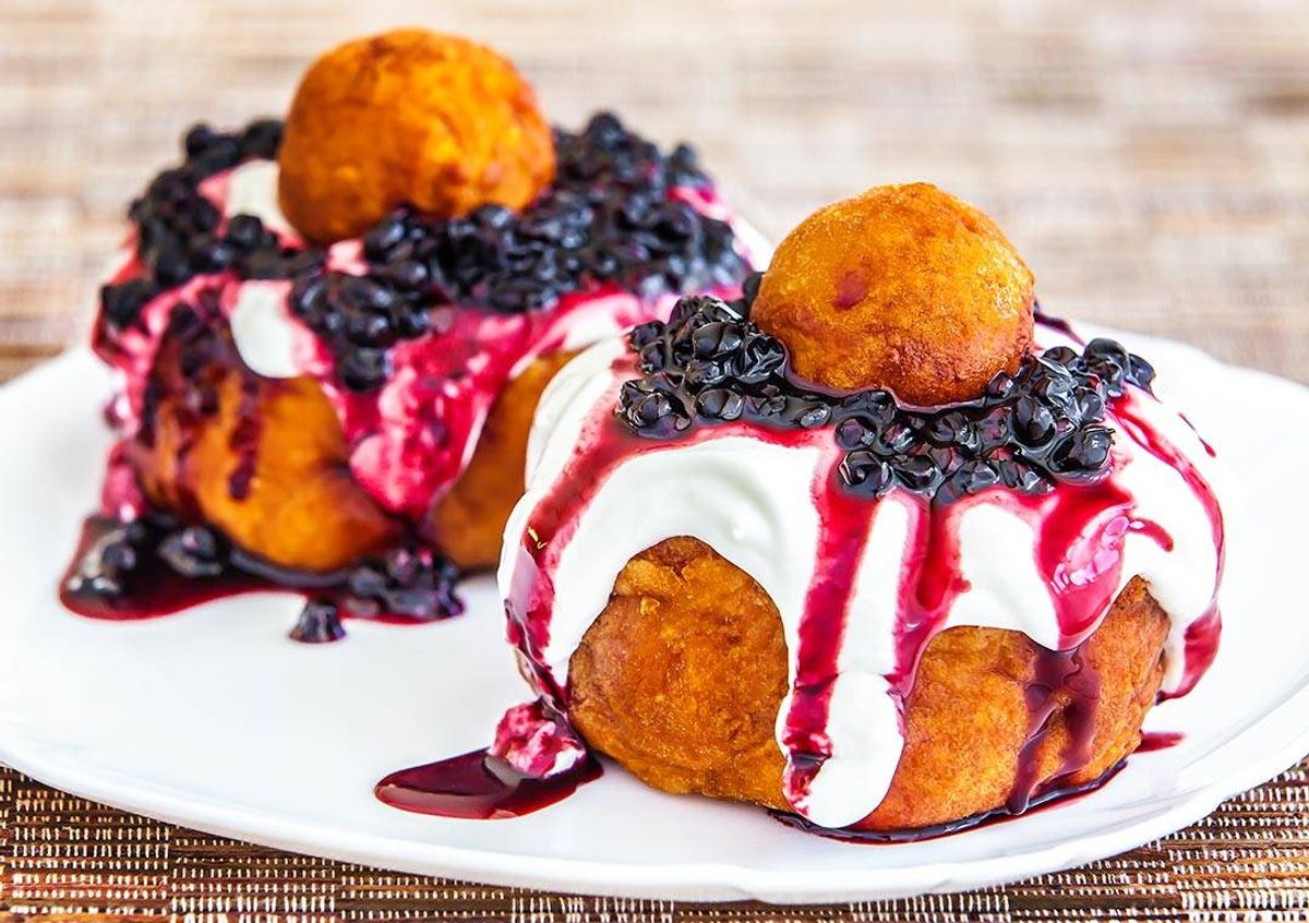 Papanași de casa cu dulceață (2buc)