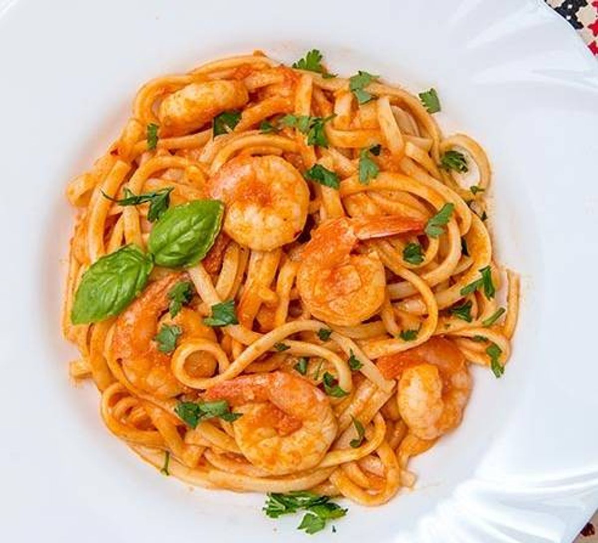 Tagliatelle cu Creveti