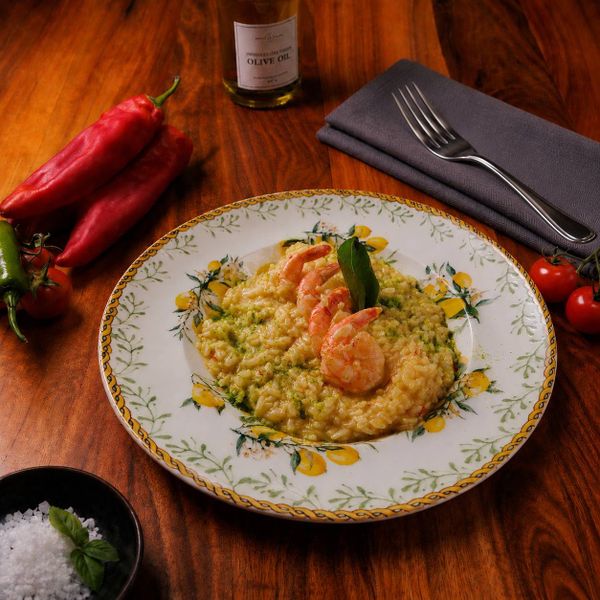 Risotto cu Creveți și Șofran