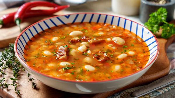 Ciorba de Fasole cu Afumatura