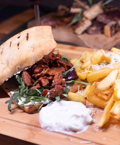 Spicy Lamb Sandwich