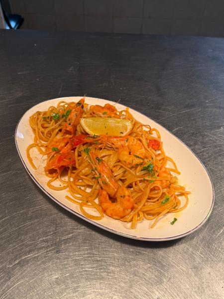 LINGUINE A.O.P CU CREVETI | 400GR /890KCAL |