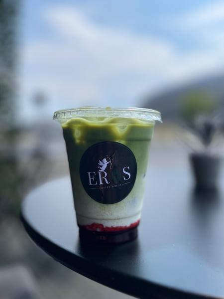 Iced Berry Matcha Latte