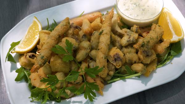 Fructe de Mare cu Legume Tempura
