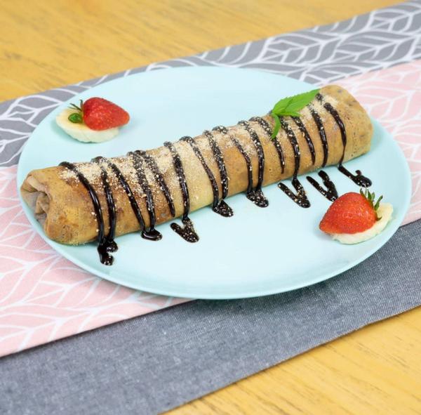 Clătită cu Ciocolată, Banane și Biscuiți