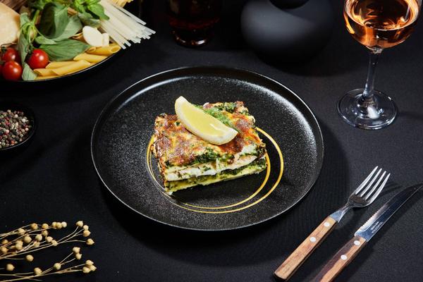 Lasagna cu Somon si Spanac