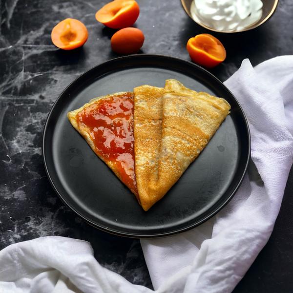 Clătită cu Dulceață de Caise 