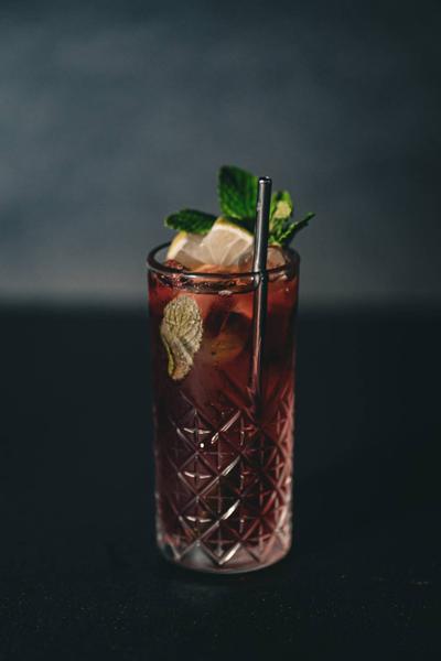 Non-Alcoholic Cranberry Mint