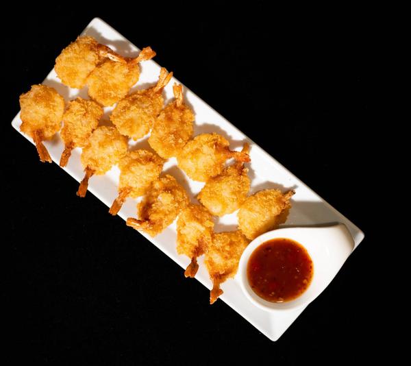 Creveți pane cu sos la alegere