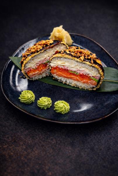 Salmon Sushi Burger 
