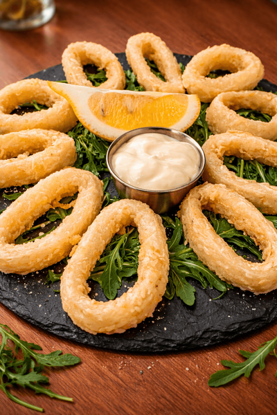 Inele de Calamar Prăjite