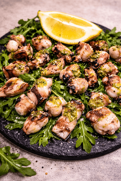 Tentacule de Calamar la Plită