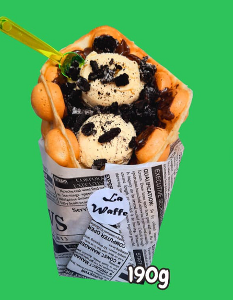 Vafa cu Nutella, Oreo, Inghetata