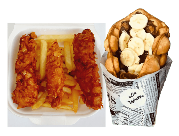 Meniu  Crispy + Cartofi Pai + Vafa cu Nutella si Banane