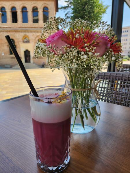 ICED BEETROOT COCONUT LATTE 
