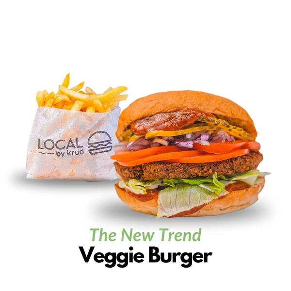 Veggie Burger & Fries (The New Trend)