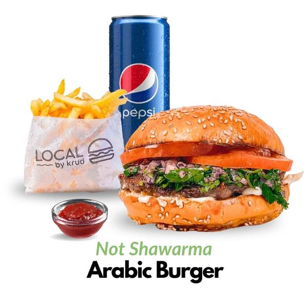 Combo Arabic Burger (NOT SHAWARMA)