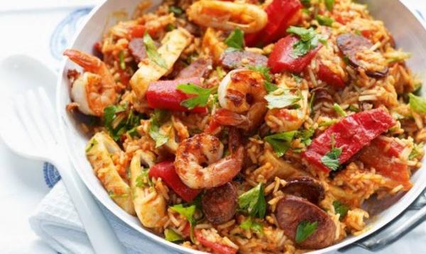 Tigaie Picanta cu Fructe de Mare 