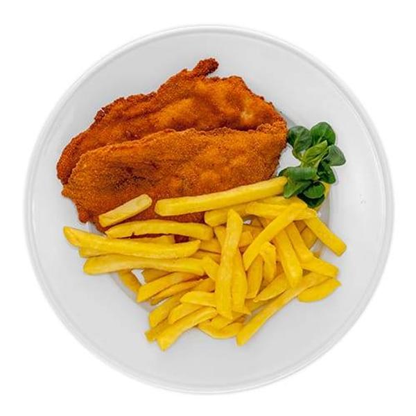 Snitel de Pui cu Cartofi