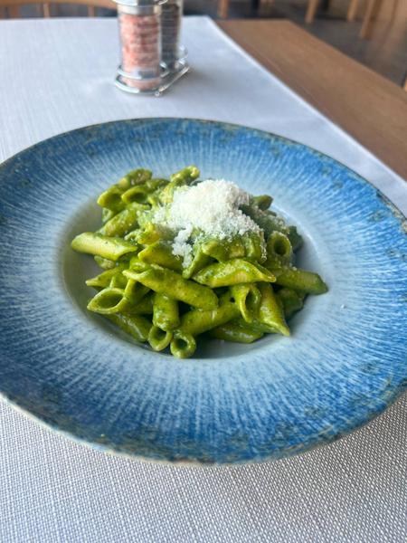 Garganelli cu Pui si Pesto