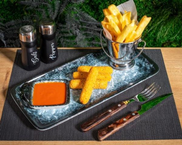 Mozzarela Sticks, Cartofi Prăjiți și Ketchup 80/100/50g